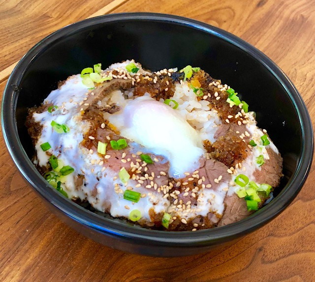 ローストビーフ丼 群馬県 四万温泉 時わすれの宿 佳元